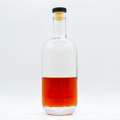 375 ml Extra Flint Clear Glass Bottles for Whisky Vodka Gin Cork Sealing Type Bulk Em Vazio