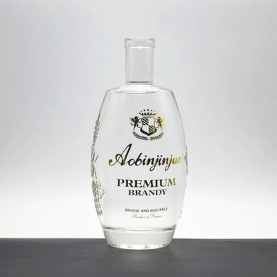 750 ml de garrafa de vidro para o requisito de material de vidro de super flint whisky