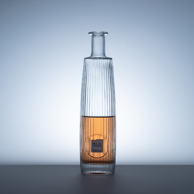 Material do corpo Super Flint Glass Brandy XO Mini Champagne Cylinders com Maple Leaf