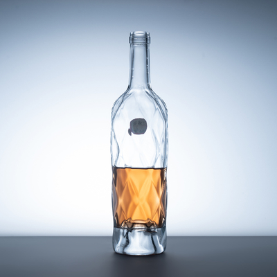 Material do corpo Super Flint Glass Brandy XO Mini Champagne Cylinders com Maple Leaf