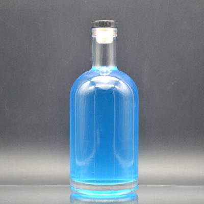 Garrafas de vinho de vidro transparente de 750 ml com material de vidro super flint aceitáveis