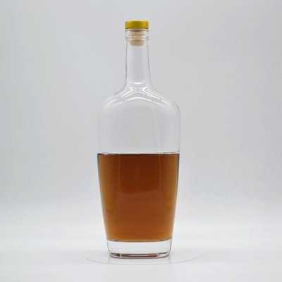 Base de venda de garrafas de whisky de vidro de 750 ml com impressão de tela