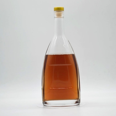 Base de venda de garrafas de whisky de vidro de 750 ml com impressão de tela