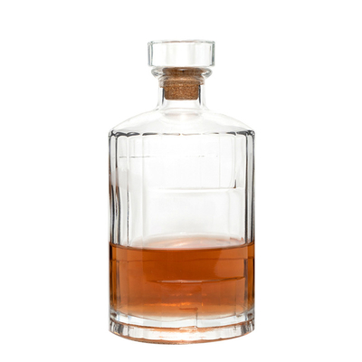 Capacidade personalizada 100-1000ml garrafa de vidro quadrado claro spray para suprimento de uísque