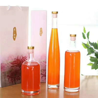 Óleo de oliva branco Tequila Uísque Álcool Vodka Liquor em forma de V Garrafa com tampa de parafuso