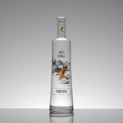 Custom 700ml 750ml garrafa de vidro para gin rum uísque vodka e mais bem-vindos pedidos OEM