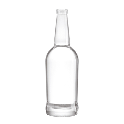 500 ml 700 ml 750 ml garrafa de vodka quadrada em material de vidro super flint para água mineral