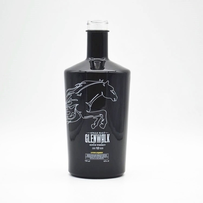 Super Flint Glass Base Material garrafa sob medida Whiskey Vazio Vinho garrafa de vidro 500/750ml
