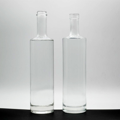 375 ml 700 ml 2 litros Garrafa de vidro azul quadrada para impressão Álcool Liquor Vodka Rum Gin