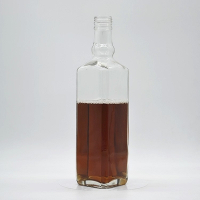 Garrafa de cortiça de vidro Super Flint de 75 cl para licor de azeite de oliva em forma personalizada e 500 ml de gin