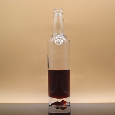 Super Flint Glass Base Material garrafa sob medida Whiskey Vazio Vinho garrafa de vidro 500/750ml