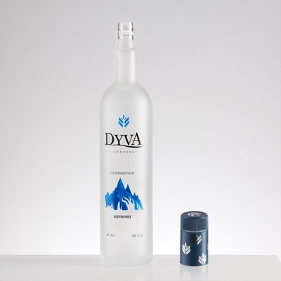 375 ml 500 ml 700 ml 750 ml espumante de impressão congelado personalizado brandy uísque licor vodka garrafa com tampa