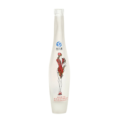 375 ml 500 ml 700 ml 750 ml espumante de impressão congelado personalizado brandy uísque licor vodka garrafa com tampa