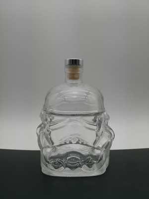 Decal Superficie Handling Custom Design 750ml garrafa de vidro para licor whisky gin vodka