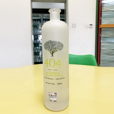 Super Flint Glass 1L Impressão Spray Design Garrafas de vidro para Ruisheng Vodka Spirit