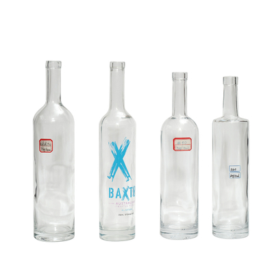Bottle de vidro branco de cristal com vedação SCREW CAP/Cork
