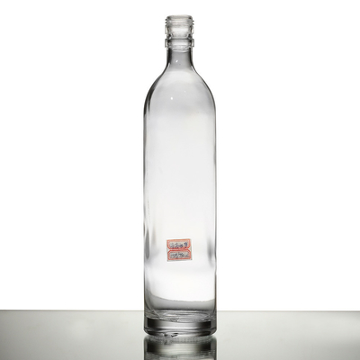 Garrafa de vidro vazia personalizada para álcool uísque vodka 700ml 750ml 500ml 1000ml