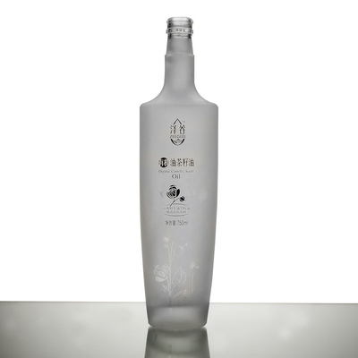 Garrafa de vidro vazia personalizada para álcool uísque vodka 700ml 750ml 500ml 1000ml