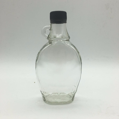 Garrafa de vidro de brandy com alça 500ml 750ml Vodka Rum Álcool Whiskey Colar de vidro