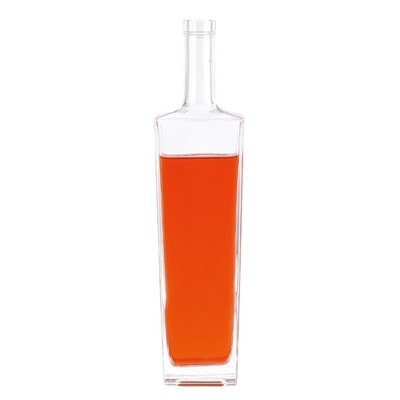 500 ml de material do colarinho Garrafa de vidro para gin Whisky Spirits Vodka Brandy Liquor FOB