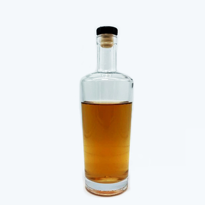 Material de vidro Super Flint 700ml garrafa de uísque para design elegante garrafa de vidro de vinho usada