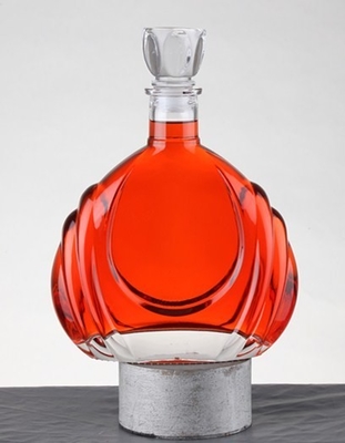Material de vidro Super Flint Garrafa de vidro de brandy para licor personalizado 700ml