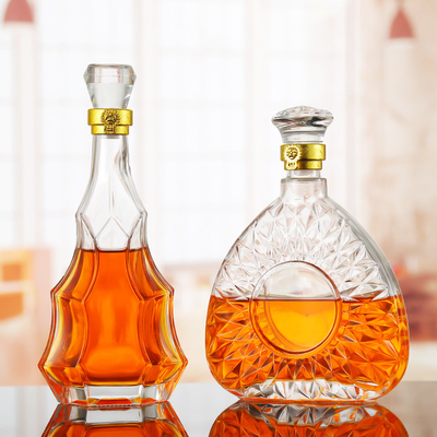 Super Flint Glass Custom Árvore de Natal Forma garrafa de bebidas alcoólicas 500ml 700ml 750ml