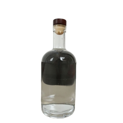 OEM Logotipo Decal Stock 1000ml 750ml 500ml garrafas de licor Vodka garrafa de vidro com tampa de cortiça