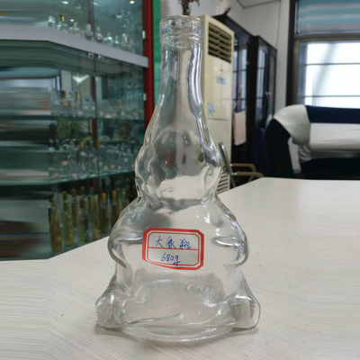 Super Flint Hot Stamping 500ml 700ml 750ml Liquor Brandy Garrafa de vidro OEM