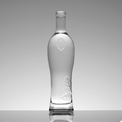 OEM Vidro transparente Botas de bebidas suaves 300ml 500ml 750ml com processo de gelo profundo