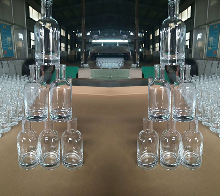 Garrafas de vinho de vidro Super Flint de 200 ml, 375 ml, 500 ml e 750 ml com vedação de cortiça