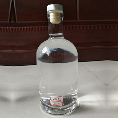 FOB Garrafa de vidro vazia para Vodka Spirits Whisky Wine Capacidade 250ml 500ml 700ml 750ml 1l