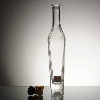 Material de vidro Super Flint 50 ml garrafa de vidro vazia e transparente para vodka whisky gin
