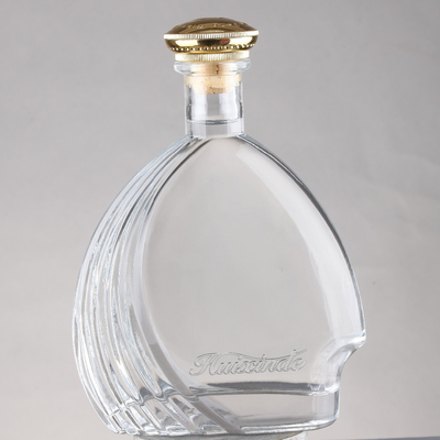 Fabricantes de garrafas de vidro de brandy Super Flint com tipo de vedação de cortiça e termo FOB