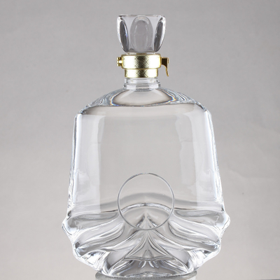 Fabricantes de garrafas de vidro de brandy Super Flint com tipo de vedação de cortiça e termo FOB