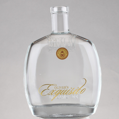 Fabricantes de garrafas de vidro de brandy Super Flint com tipo de vedação de cortiça e termo FOB
