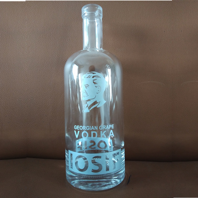 Vidro de cristal customizado Tequila congelada vazia 700 ml garrafa para licor uísque vodka 750 ml