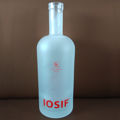 Vidro de cristal customizado Tequila congelada vazia 700 ml garrafa para licor uísque vodka 750 ml