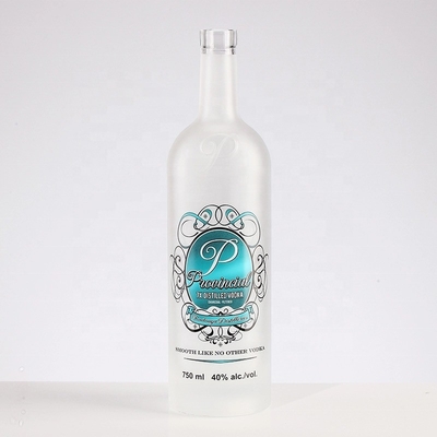 Vidro de cristal customizado Tequila congelada vazia 700 ml garrafa para licor uísque vodka 750 ml