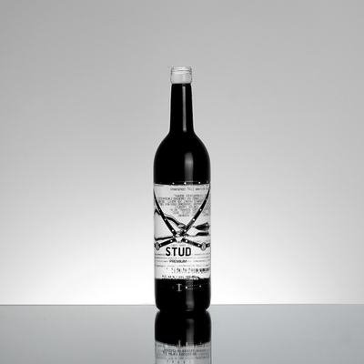 Garantia do Comércio Material de vidro de pedra alta 750ml garrafa de vodka clara para grande evento