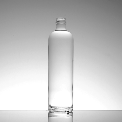 Garantia do Comércio Material de vidro de pedra alta 750ml garrafa de vodka clara para grande evento