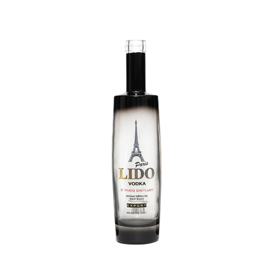 700 ml 750 ml 1 litro garrafas de álcool de rum personalizadas com rolha de cortiça em vidro Super Flint