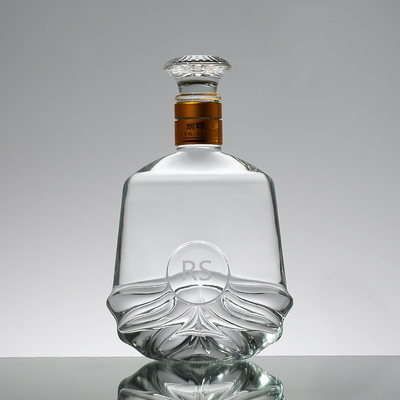 Garrafa de álcool de 700 ml tratada com gelo para a indústria de bebidas