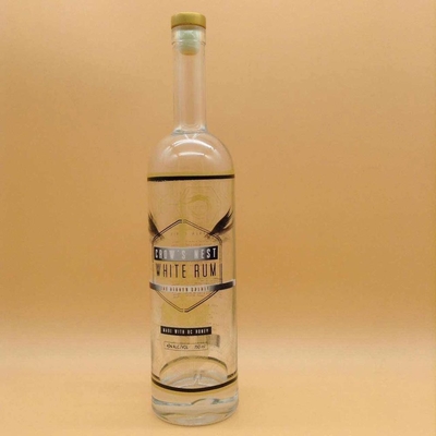 Impressão de tela de decalco Garrafa de vodka de cortiça congelada 500ml 750ml 1L garrafa de vidro para vodka
