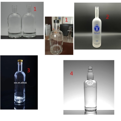 Amostra grátis Decal superfície de manuseio Garrafas de vinho de vidro para Gin Vodka Whisky
