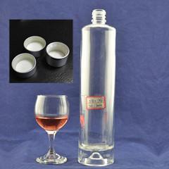 Amostra grátis Decal superfície de manuseio Garrafas de vinho de vidro para Gin Vodka Whisky