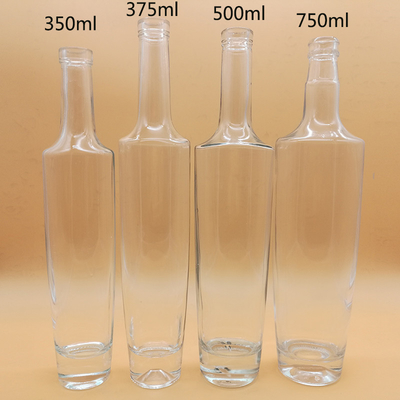 Europa e Estados Unidos Super Flint Glass Vazio Cristal Glaçado Vodka Whisky Liquor Garrafas de vidro