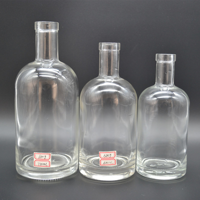 Europa e Estados Unidos Super Flint Glass Vazio Cristal Glaçado Vodka Whisky Liquor Garrafas de vidro