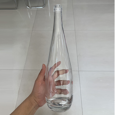 Garrafas de vidro para bebidas de água 500 ml 750 ml para vedação Tipo cortiça / parafuso / guala