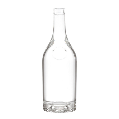 375 ml de vidro de forma personalizada Super Flint Vodka Champagne garrafas de vidro vazias com tampa